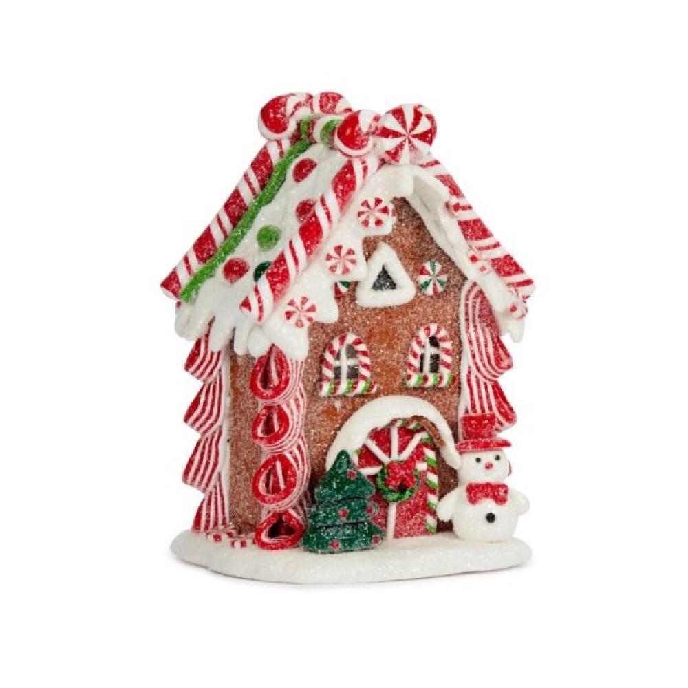 Lebkuchen-Hütte 15 x 11.5 x 8.5cm / Gingerbread Frosty CandyCottage